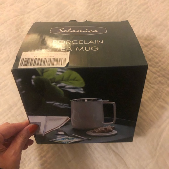 Selamica Loose Leaf Porcelain Tea Mug NIB - Picture 3 of 8